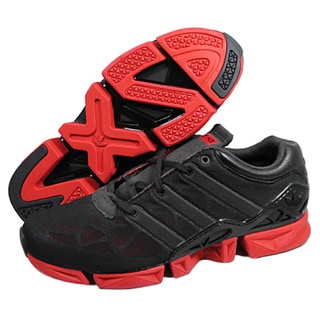 Adidas Men's 'H3 ZXZ' Black/ Red Running Shoes