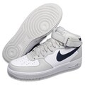 Nike Men's 'Air Force 1' Mid '07 White/ Grey Basketball Shoes