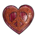 Elements Hippy Chic Red Multi Heart Wall Decor