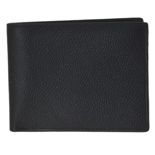 Joseph Abboud Men's Black Leather Passcase Wallet