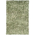 Manam Shaggy Raggy Sage and Cream Shag Rug