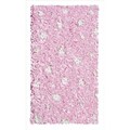 Manam Flower Shaggy Raggy Pink Shag Rug (3' x 5')