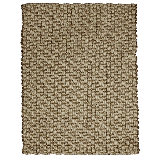 Bodhi Chunky Wool and Jute Handwoven Rug (8' x 10') Overstock