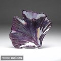 Hand-gilded Gingko Leaf Glass Platter