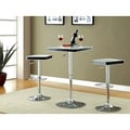 'Jetson' Square Adjustable Swivel White-top Bar Stools (Set of 2)
