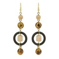 Earthly Origins Native Wood and Brass Handmade Earrings (Philippines)