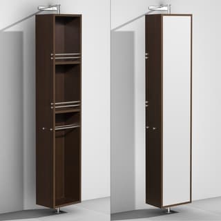 Wyndham Collection Amare Espresso Linen Tower