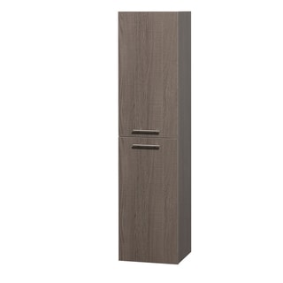 Wyndham Collection Amare Grey Oak Wall Cabinet