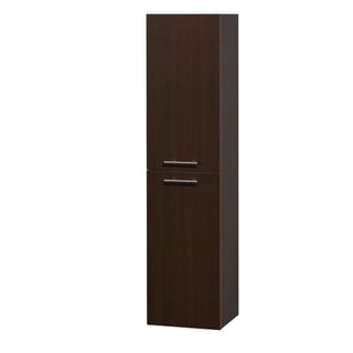 Hot Deal Wyndham Collection Espresso Wall Cabinet