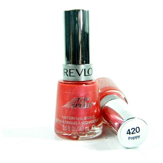 Revlon Top Speed Fast Dry #420 Poppy Nail Enamel Polish (Pack of 2) (Unboxed)