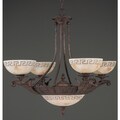 Wilshire Delphi Collection Bronze Seven-Light Chandelier