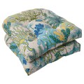 Pillow Perfect 'Splish Splash' Outdoor Wicker Seat Cushions (Set of 2)