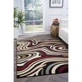 Lagoon 104608 Contemporary Charcoal Area Rug (7'6 x 9'10)