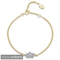 14k Gold or Silver 1/5ct TDW Diamond Crown Bracelet (J-K, I2-I3)