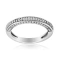 10k White Gold 3/8ct TDW Diamond Wedding Band (H-I, I1-I2)