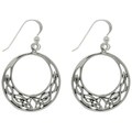 CGC Sterling Silver Celtic Round Earrings