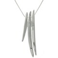 CGC Sterling Silver Freeform Deco Line Necklace