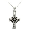 CGC Sterling Silver Celtic Cross Necklace