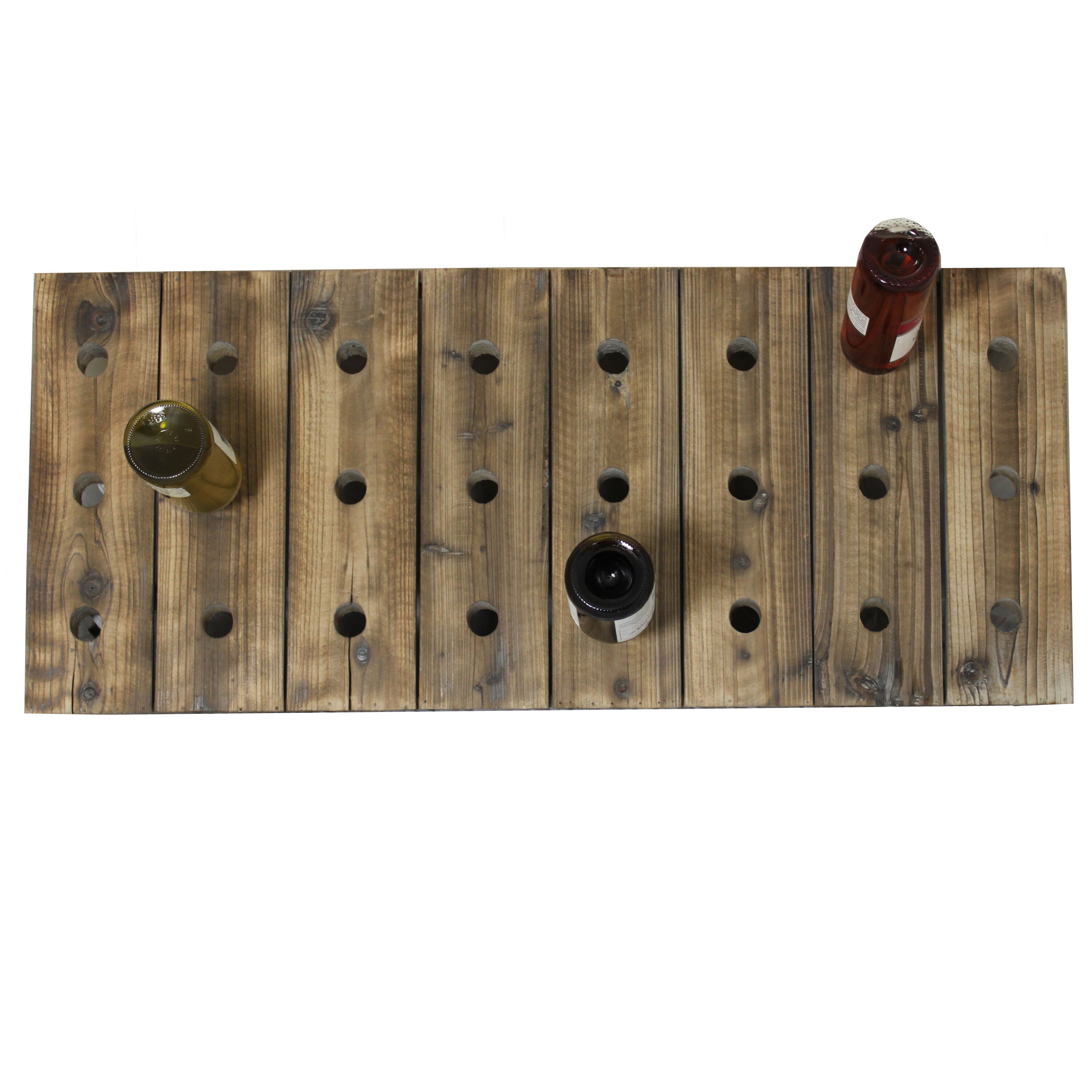 wooden wine rack