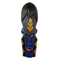 Handcrafted Sese Wood 'Royal Identification' African Mask (Ghana)
