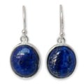 Sterling Silver 'Majestic Blue' Lapis Lazuli Earrings (Thailand)
