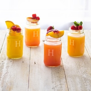 Custom Engraved 16-ounce Mason Jars (Set of 4)