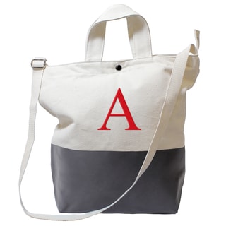 Personalized Charcoal Latex-dipped Canvas Tote Bag