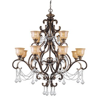 Norwalk 12-light Chandelier in Bronze Umber
