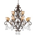 Norwalk 12-light Chandelier in Bronze Umber