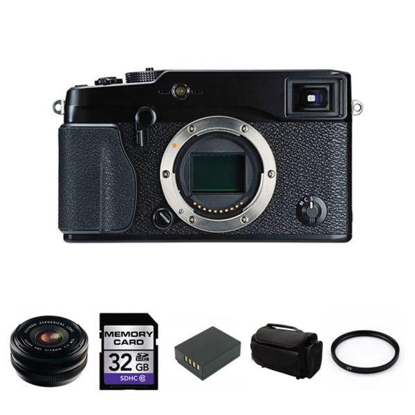 Fujifilm X-Pro1 16.3MP Digital SLR Camera with 18mm Lens Bundle