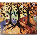 Tree of Life Gold Cotton Wall Tapestry