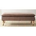 Safavieh Hampton Brown Cotton Pillow Top Bench