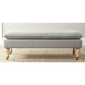 Safavieh Hampton Light Grey Cotton Blend Pillow Top Bench