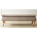 Safavieh Hampton Taupe Cotton Pillow Top Bench