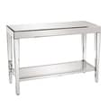 Allan Andrews Mirrored Console Table with Bottom Shelf