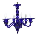 Odetta Blue 6-light Chandelier