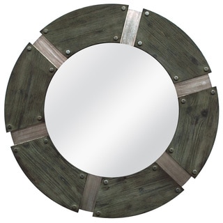 Hot Deal Rustic Industrial Round Mirror