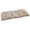 Pillow Perfect Outdoor Paisley Wicker Loveseat Cushion