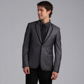 Click to Enlarge for English Laundry Men's Slim Fit Grey/ Black Trim Sportcoat English Laundry Men's Slim Fit Grey/ Black Trim Sportcoat-Image