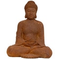 12-Inch Japanese Sitting Zenjo-in Iron Look Buddha Statue (China)