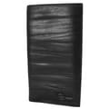 Amerileather Black Leather Zip Checkbook Wallet