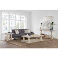 Winfrey Reclaimed Wood White Wash End Table