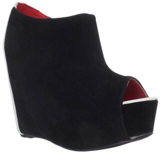Fahrenheit Women's 'Mica-01A' Wrapped Wedge Pumps