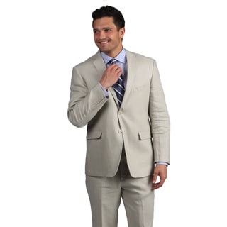 Adolfo Men's Tan Linen Suit