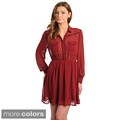 Stanzino Women's Long Sleeve Shirt Dress