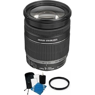 Canon EF-S 18-200mm f/3.5-5.6 IS Autofocus Lens Bundle