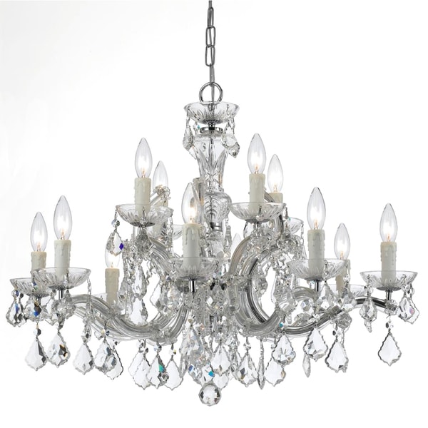  Maria Theresa Collection 12light Chrome/ Crystal Chandelier