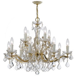 Maria Theresa Gold 12-light Chandelier