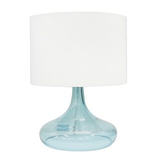 Integrity 16.5-inch Blue Opal Glass Table Lamp