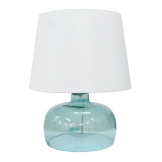 Integrity 20-inch Blue Opal Glass Table Lamp